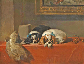 The Cavalier's Pets by Landseer 1845