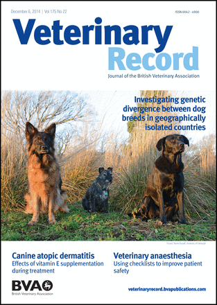 Veterinary Record, December 6, 2014